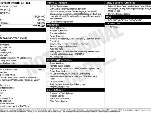 Used 2009 Chevrolet Impala LT image 10