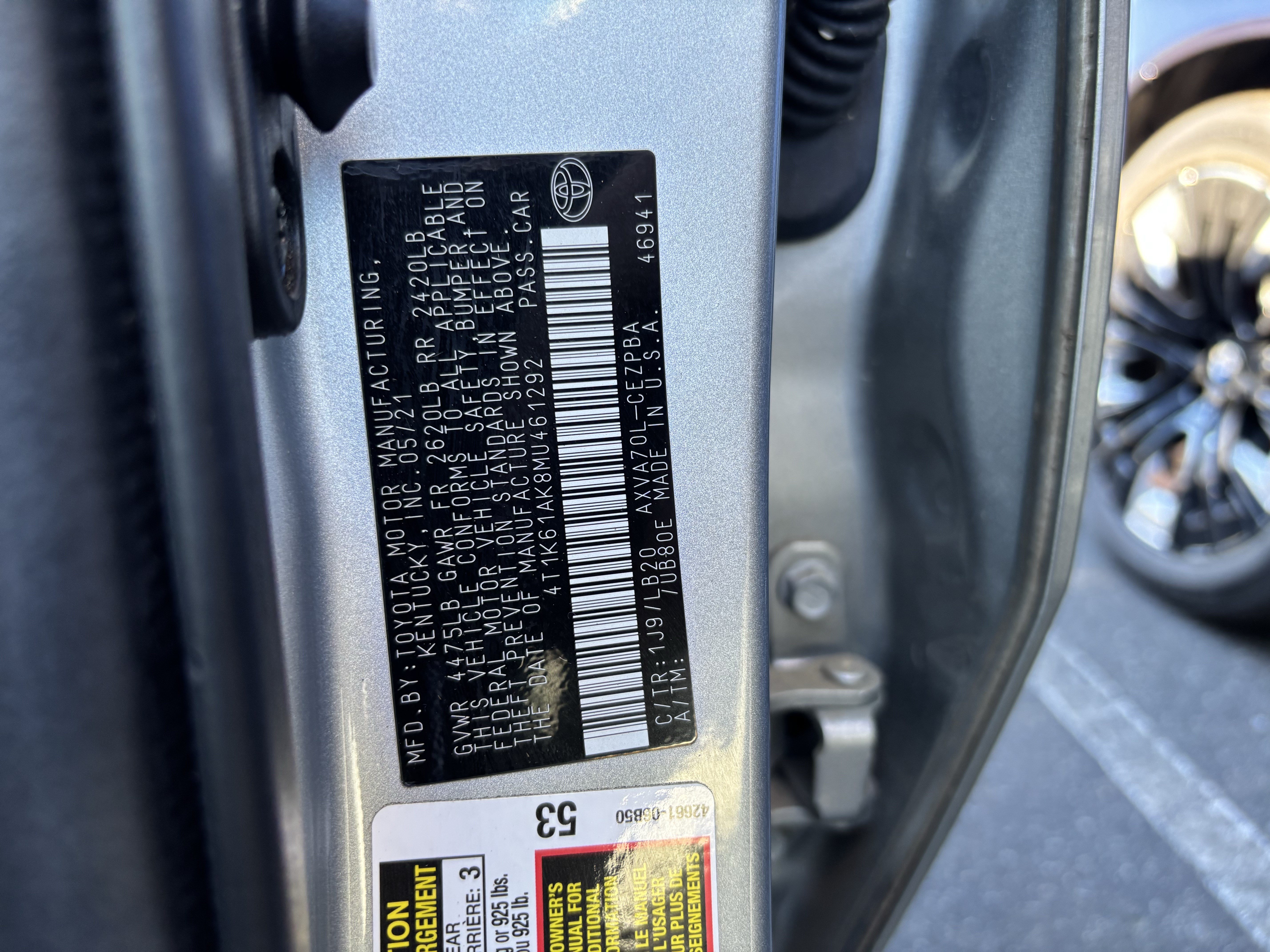 Used 2021 Toyota Camry XSE FWD image 38