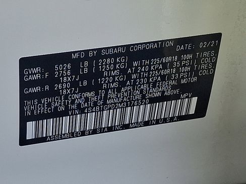 Used 2021 Subaru Outback Touring XT image 27