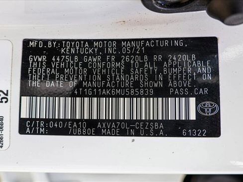 Used 2021 Toyota Camry SE FWD image 27