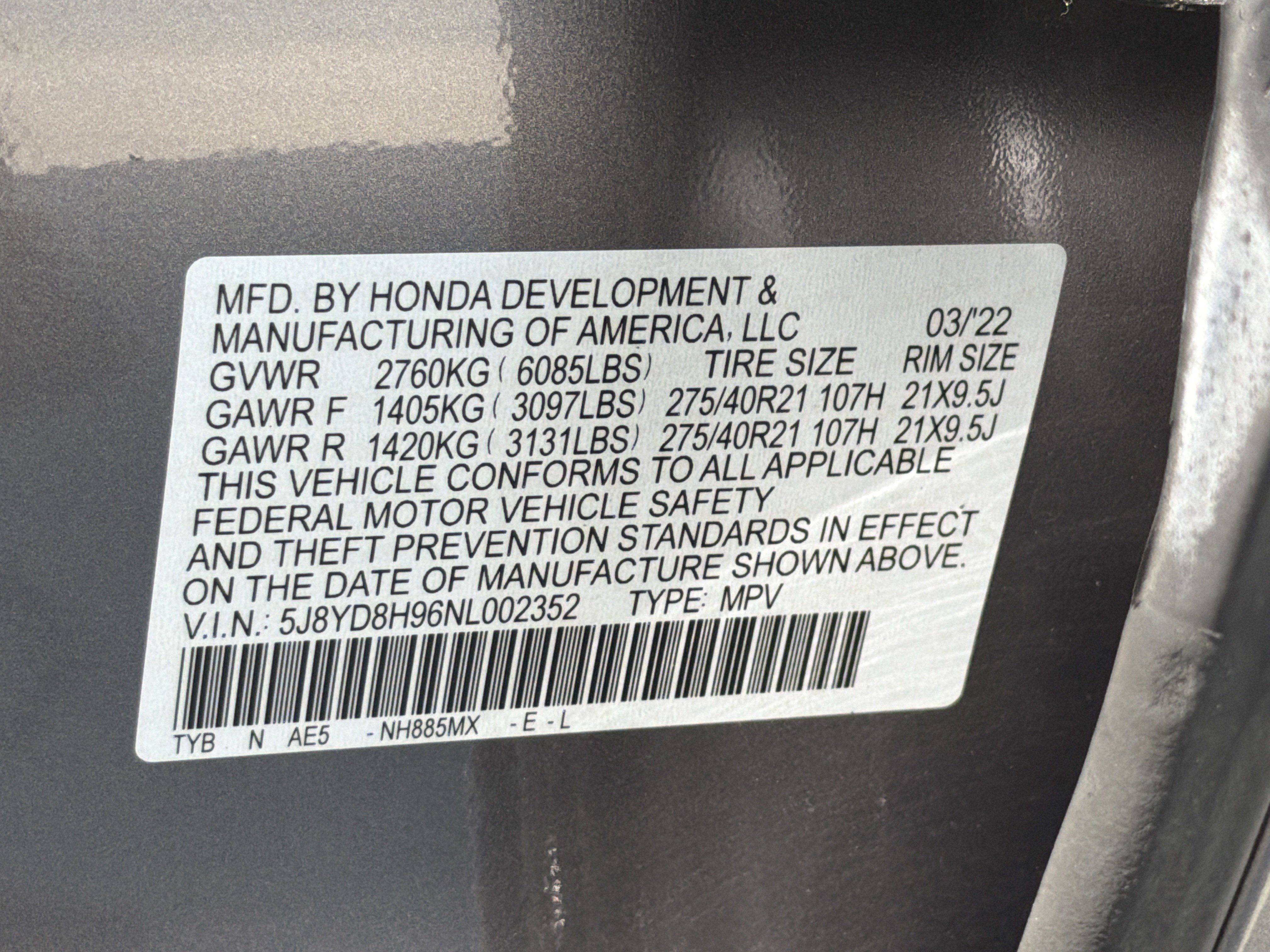 Certified 2022 Acura MDX Type S AWD/4WD image 36