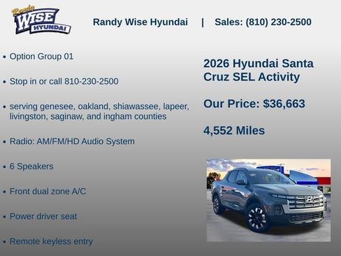 New 2026 Hyundai Santa Cruz SEL AWD/4WD image 5