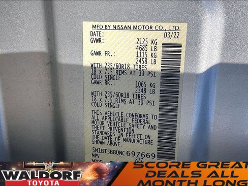 Used 2022 Nissan Rogue SV image 36