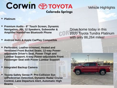 Used 2020 Toyota Tundra Platinum image 6