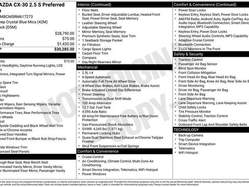 Used 2024 MAZDA CX-30 AWD 2.5 S w/ Preferred Package image 9