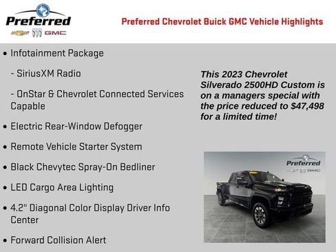 Certified 2023 Chevrolet Silverado 2500 Custom w/ Custom Value Package AWD/4WD image 6