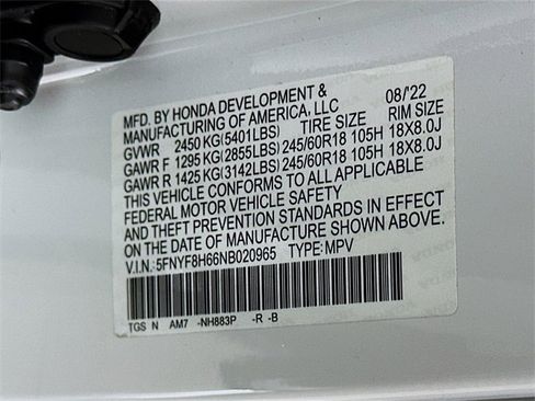 Certified 2022 Honda Passport TrailSport image 35