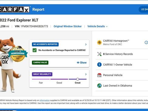 Used 2022 Ford Explorer XLT w/ Equipment Group 202A RWD image 10