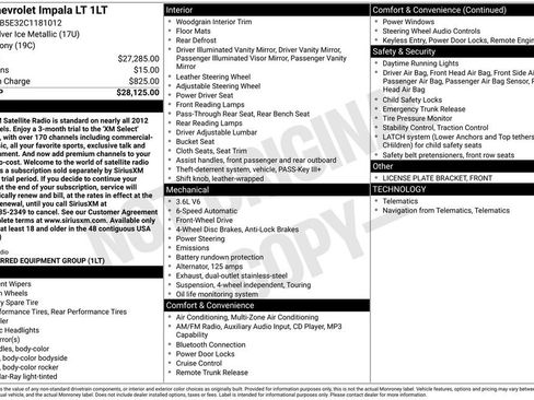 Used 2012 Chevrolet Impala LT image 7