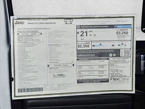 New 2026 Jeep Wrangler Rubicon AWD/4WD image 17