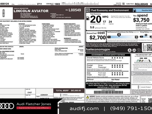 Used 2024 Lincoln Aviator Reserve image 3