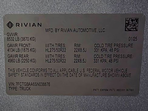 Used 2025 Rivian R1T Adventure image 48