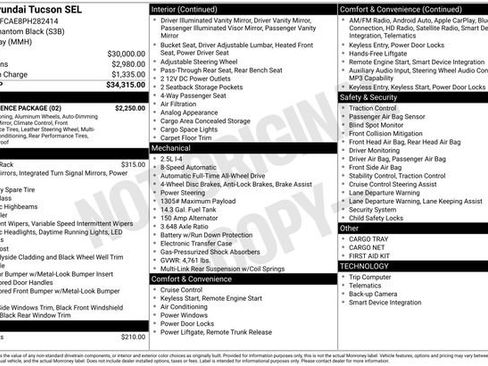 Used 2023 Hyundai Tucson SEL w/ Convenience Package AWD/4WD image 10