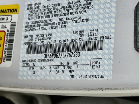 Used 2020 Ford Fusion S FWD image 29