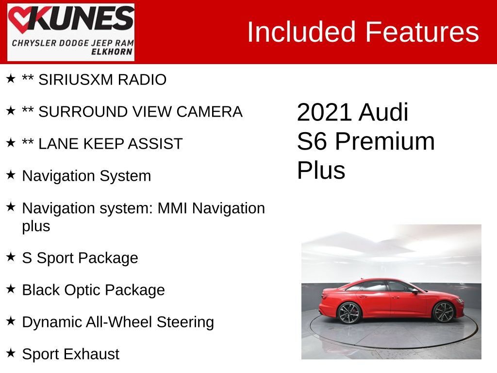 Used 2021 Audi S6 Premium Plus w/ S Sport Package AWD/4WD image 3