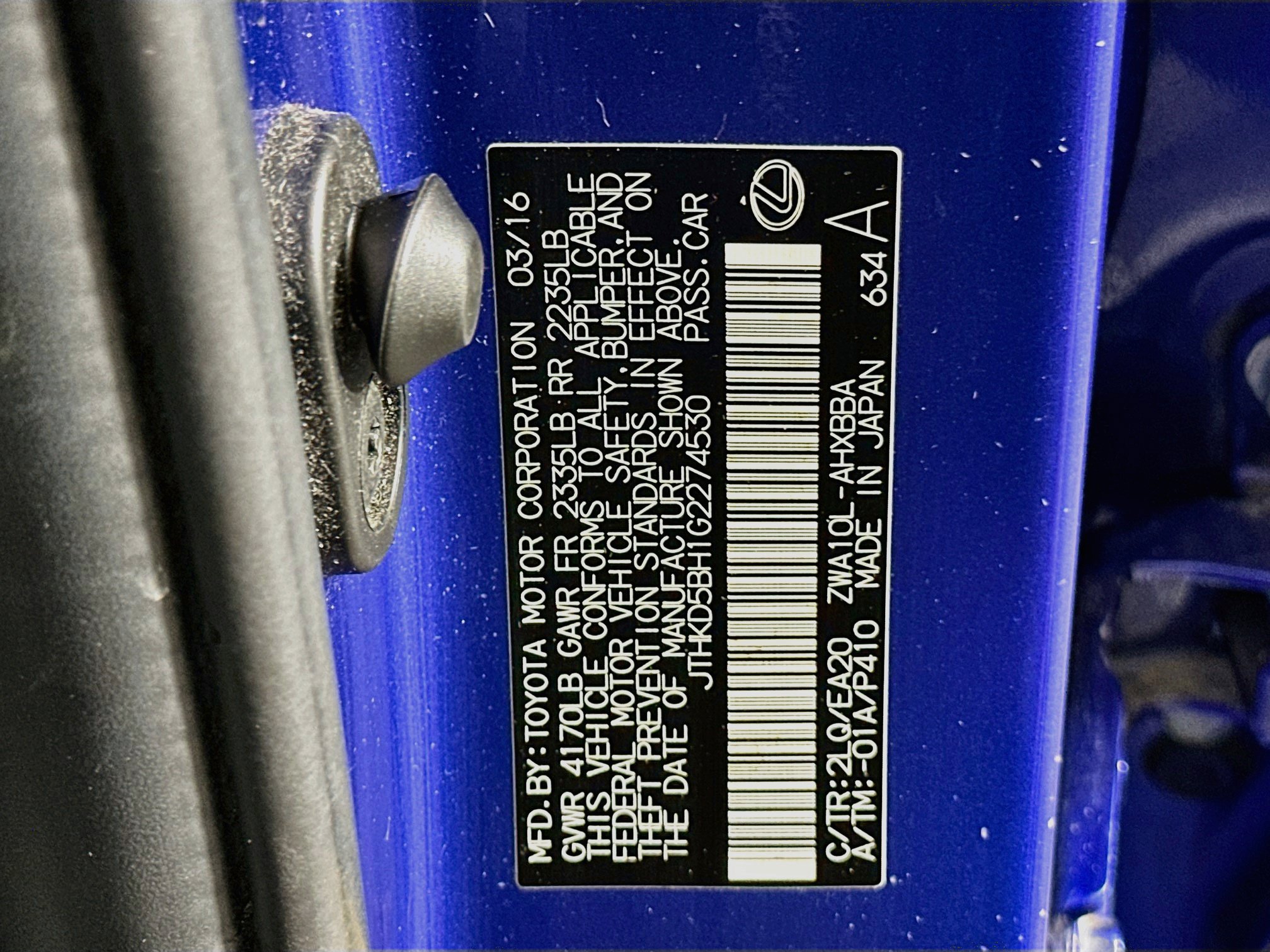 Used 2016 Lexus CT 200h w/ Navigation Package FWD image 12