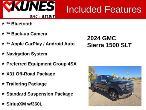 Used 2024 GMC Sierra 1500 SLT w/ X31 Off-Road Package image 2