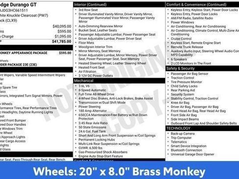 Used 2017 Dodge Durango GT AWD/4WD image 24