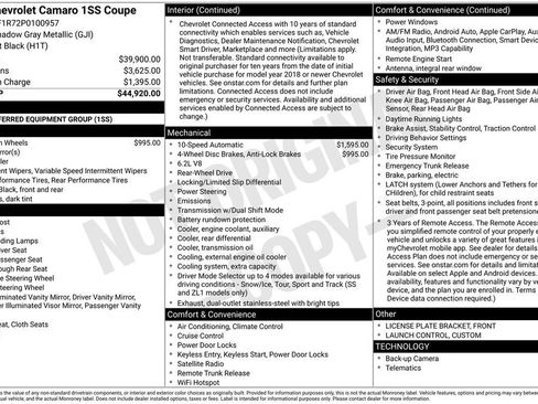 Used 2023 Chevrolet Camaro SS RWD image 24