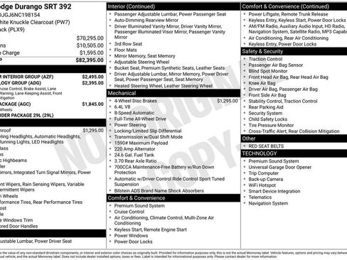 Used 2022 Dodge Durango SRT w/ Premium Interior Group image 37