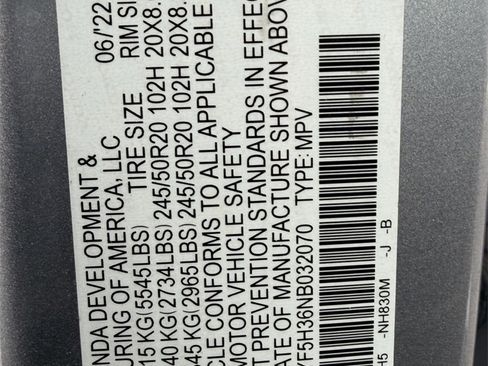 Used 2022 Honda Pilot Sport image 36