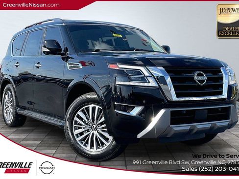 Certified 2023 Nissan Armada SL w/ Captain's Chairs Package RWD image 1