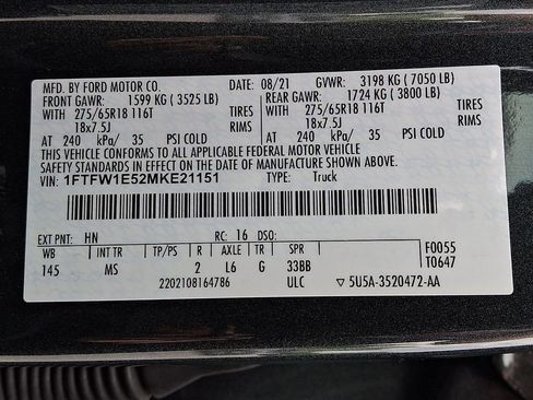 Used 2021 Ford F150 XLT w/ Equipment Group 302A High AWD/4WD image 27
