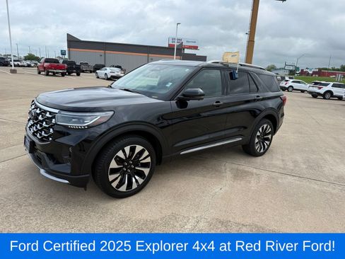 Certified 2025 Ford Explorer Platinum w/ LUX Leather Package AWD/4WD image 1
