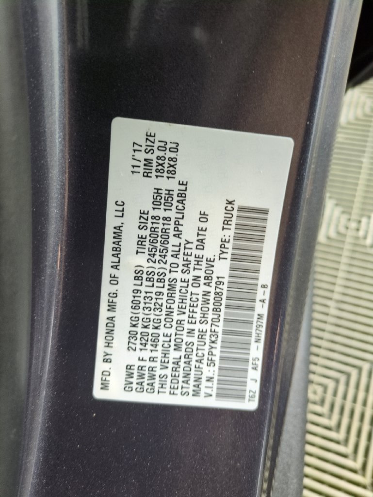 Used 2018 Honda Ridgeline RTL-E image 36