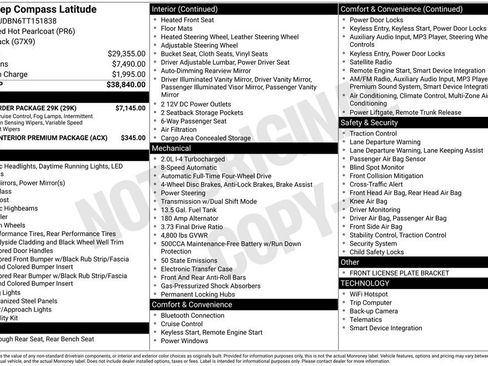 Used 2026 Jeep Compass Latitude w/ Quick Order Package 29K AWD/4WD image 2