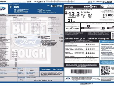 Used 2022 Ford F150 Tremor w/ Equipment Group 401A Mid AWD/4WD image 8