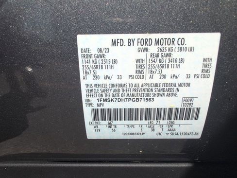Used 2023 Ford Explorer XLT w/ Equipment Group 202A image 61