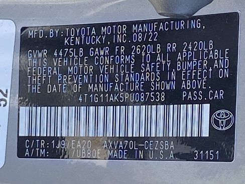 Used 2023 Toyota Camry SE FWD image 34