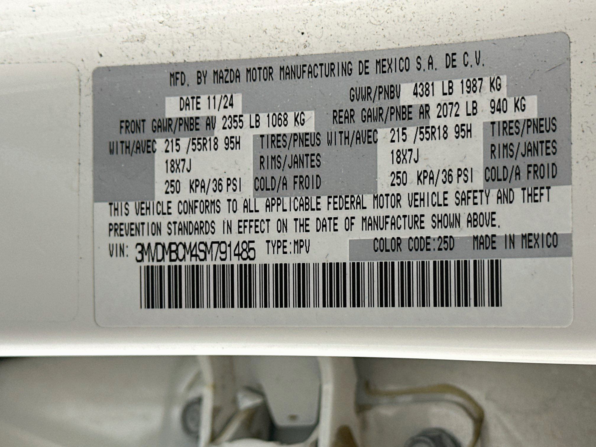 Used 2025 MAZDA CX-30 AWD 2.5 S w/ Preferred Package image 12