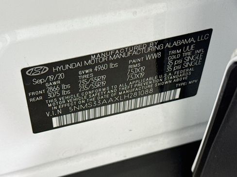 Used 2020 Hyundai Santa Fe SEL w/ Cargo Package FWD image 31