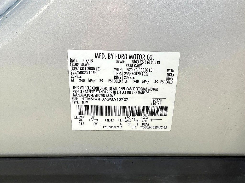 Used 2016 Ford Explorer Limited AWD/4WD image 18
