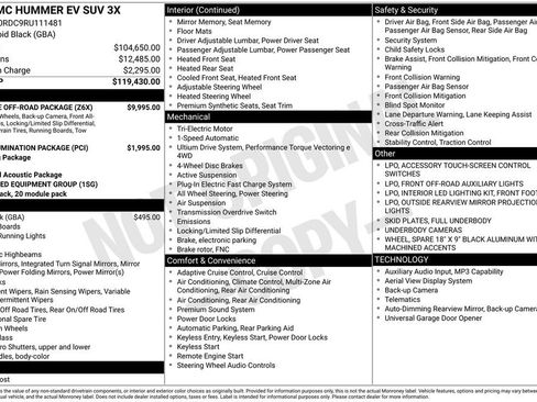 Used 2024 GMC Hummer EV 3X w/ Extreme Off-Road Package AWD/4WD image 3