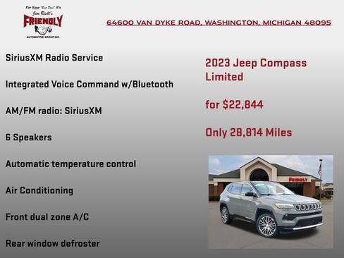 Used 2023 Jeep Compass Limited w/ Elite Group AWD/4WD image 30