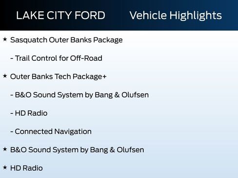 New 2025 Ford Bronco Sport Outer Banks w/ Sasquatch Outer Banks Package AWD/4WD image 16