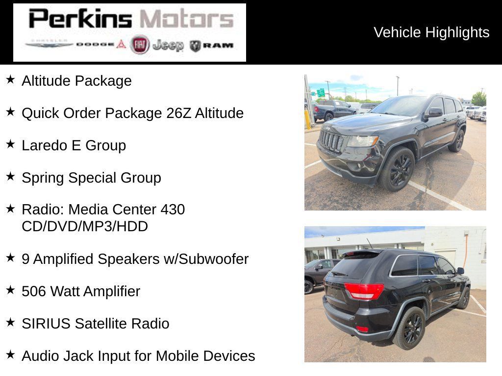 Used 2012 Jeep Grand Cherokee Altitude RWD image 15