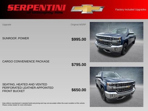 Used 2016 Chevrolet Silverado 1500 LTZ w/ Cargo Convenience Package AWD/4WD image 4