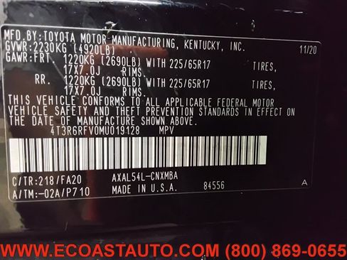 Used 2021 Toyota RAV4 XLE w/ Convenience Package AWD/4WD image 20