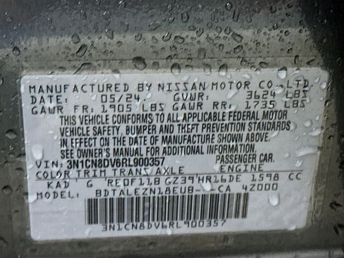 Used 2024 Nissan Versa S w/ Trunk Package image 12