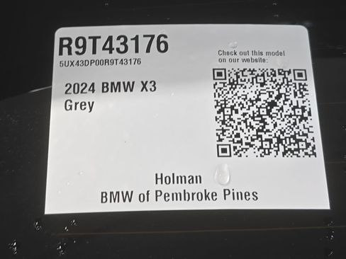 Certified 2024 BMW X3 sDrive30i w/ M Sport Package RWD image 25