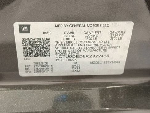 Certified 2019 GMC Sierra 1500 SLT w/ SLT Premium Plus Package AWD/4WD image 27