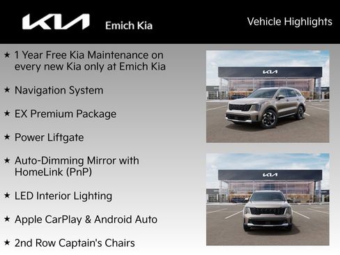 New 2026 Kia Sorento EX w/ EX Premium Package AWD/4WD image 2