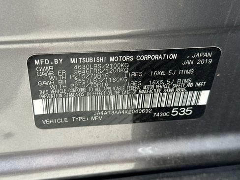 Used 2019 Mitsubishi Eclipse Cross ES AWD/4WD image 27