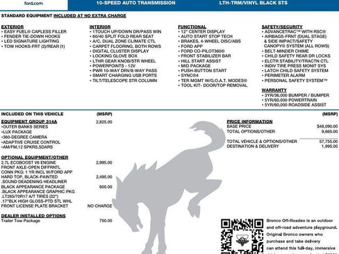 New 2026 Ford Bronco Outer Banks image 2