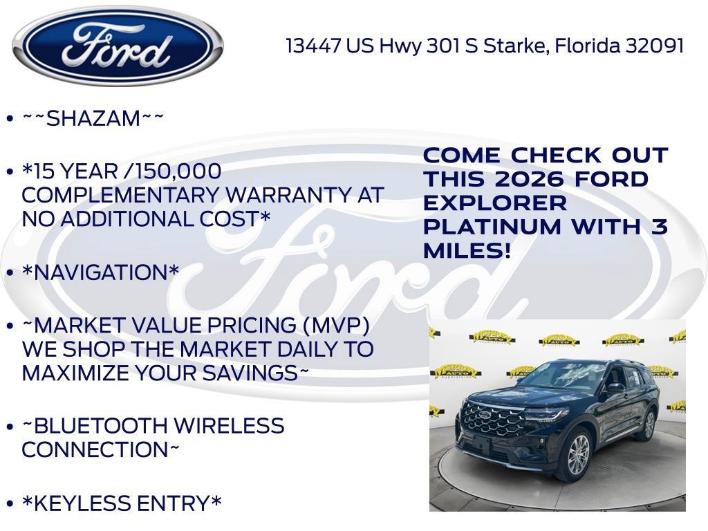 New 2026 Ford Explorer Platinum RWD image 5
