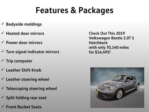 Used 2019 Volkswagen Beetle 2.0T S FWD image 16